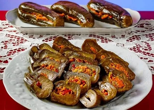 تصویر 2 از قیمت خرید ترشی بادمجان حلقه ای با فروش عمده
